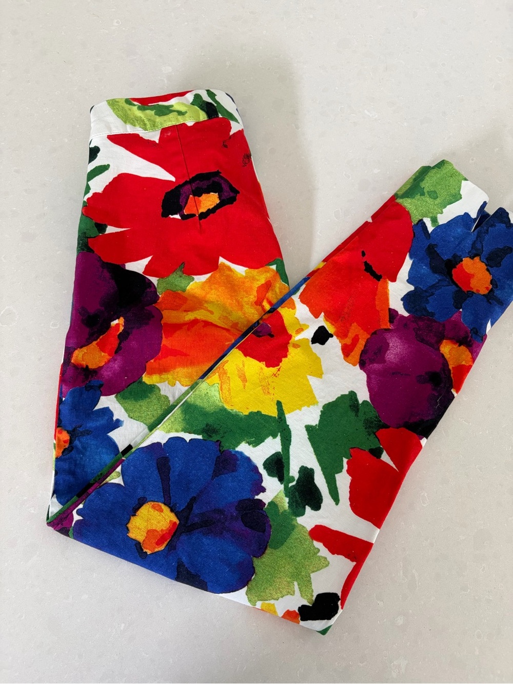 Frances Valentine Floral Cropped Pants
